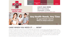 Desktop Screenshot of campustownurgentcare.com