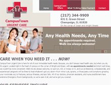 Tablet Screenshot of campustownurgentcare.com